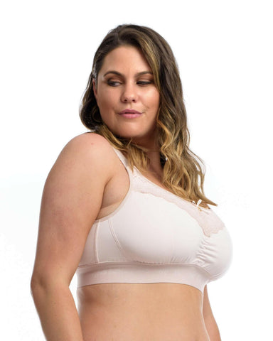 THE LOUNGE BRA: Delicate Blush – Full Embrace